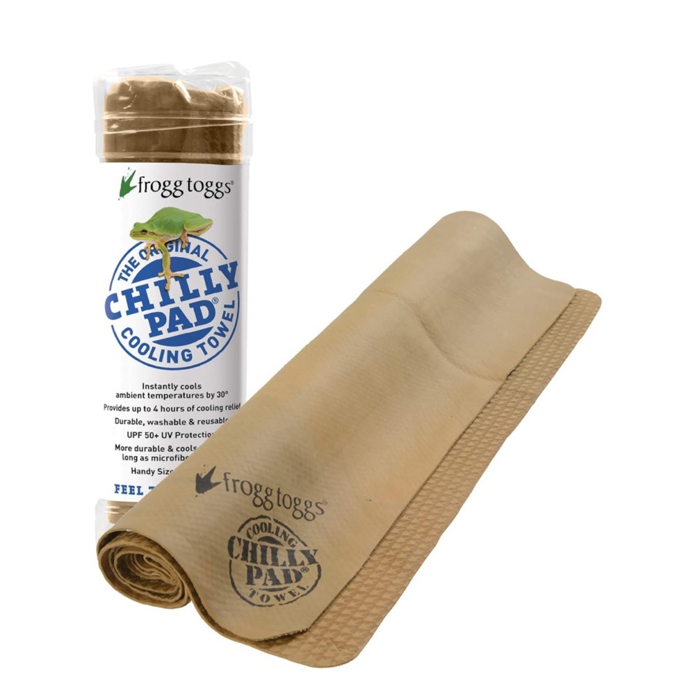 Frogg Toggs Chilly Pad The Original Cooling Towel Sand 33” x 13” SEALED